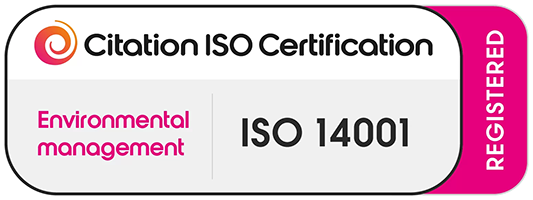 Citation ISO 14001 registered