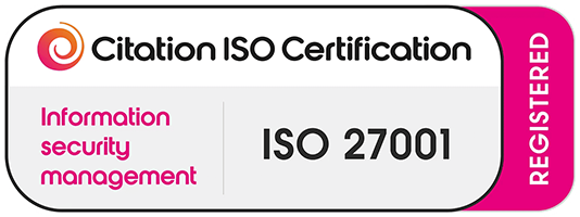 Citation ISO 27001 registered